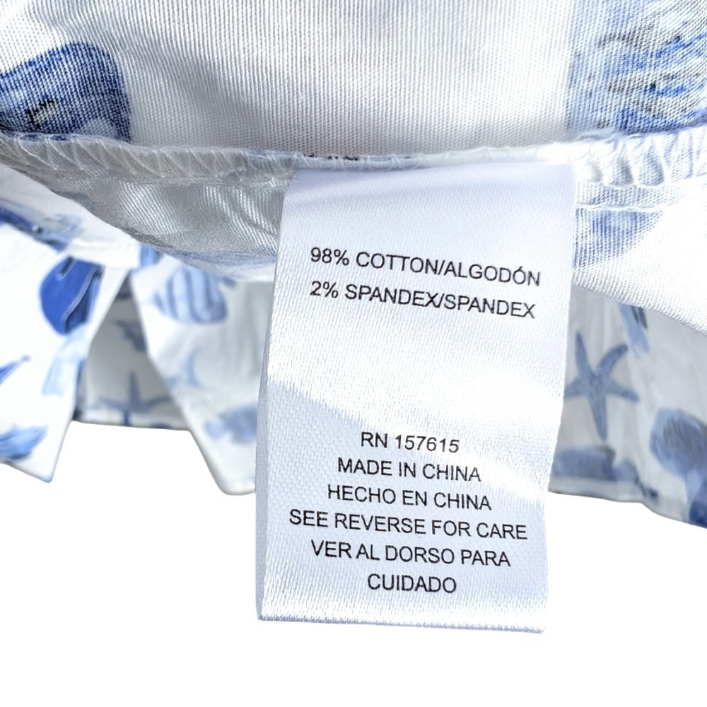 Rachel Zoe White Maxi Dress with Blue Fish Print - Picture 6 of 6